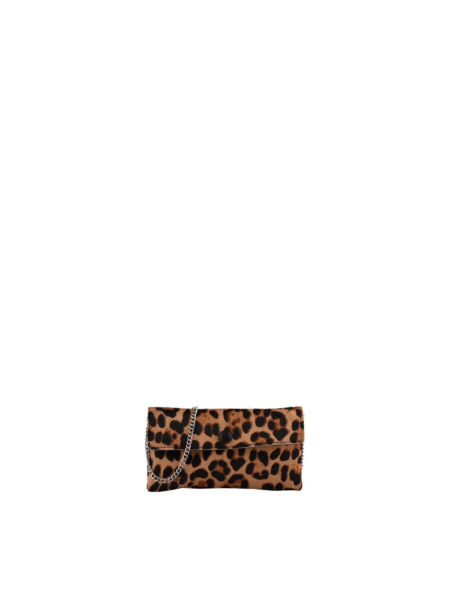 Clémence - Pochette en croûte de vachette léopard