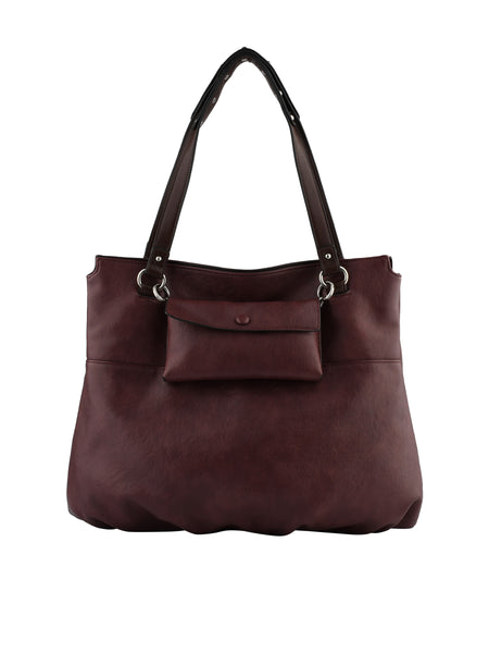 Clémence - Sac porté épaule bordeaux