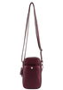 Tash - Pochette téléphone Bordeaux Métallisé