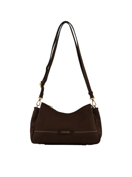 Dominique - Sac porté travers chocolat