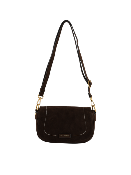 Dominique - Sac porté travers chocolat