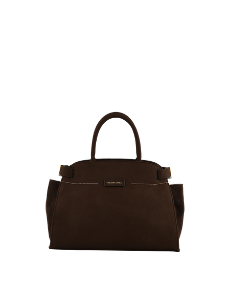 Dominique - Sac porté main chocolat