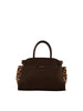 Dominique - Sac porté main marron/léopard