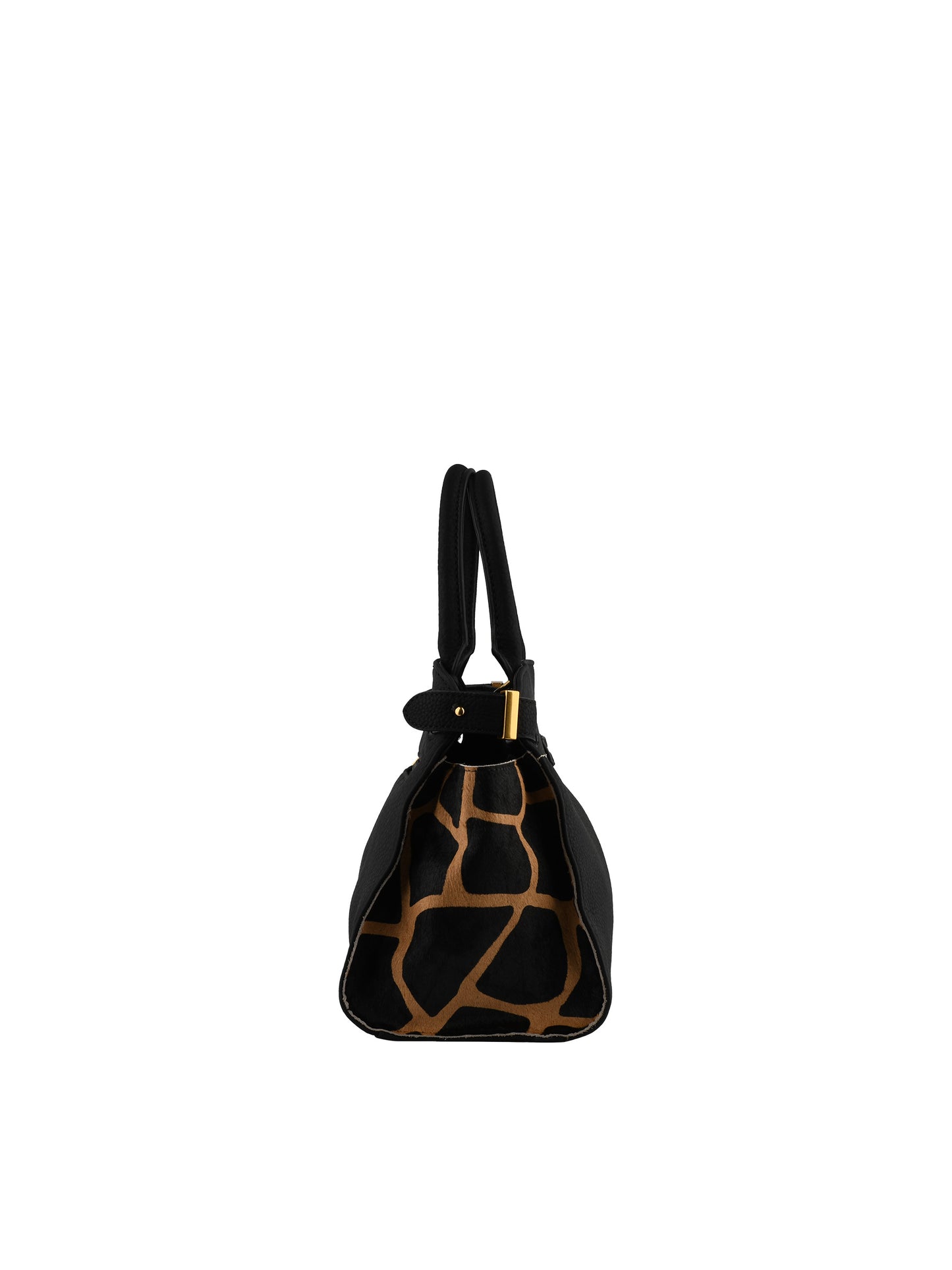 Dominique - Sac porté main noir/girafe