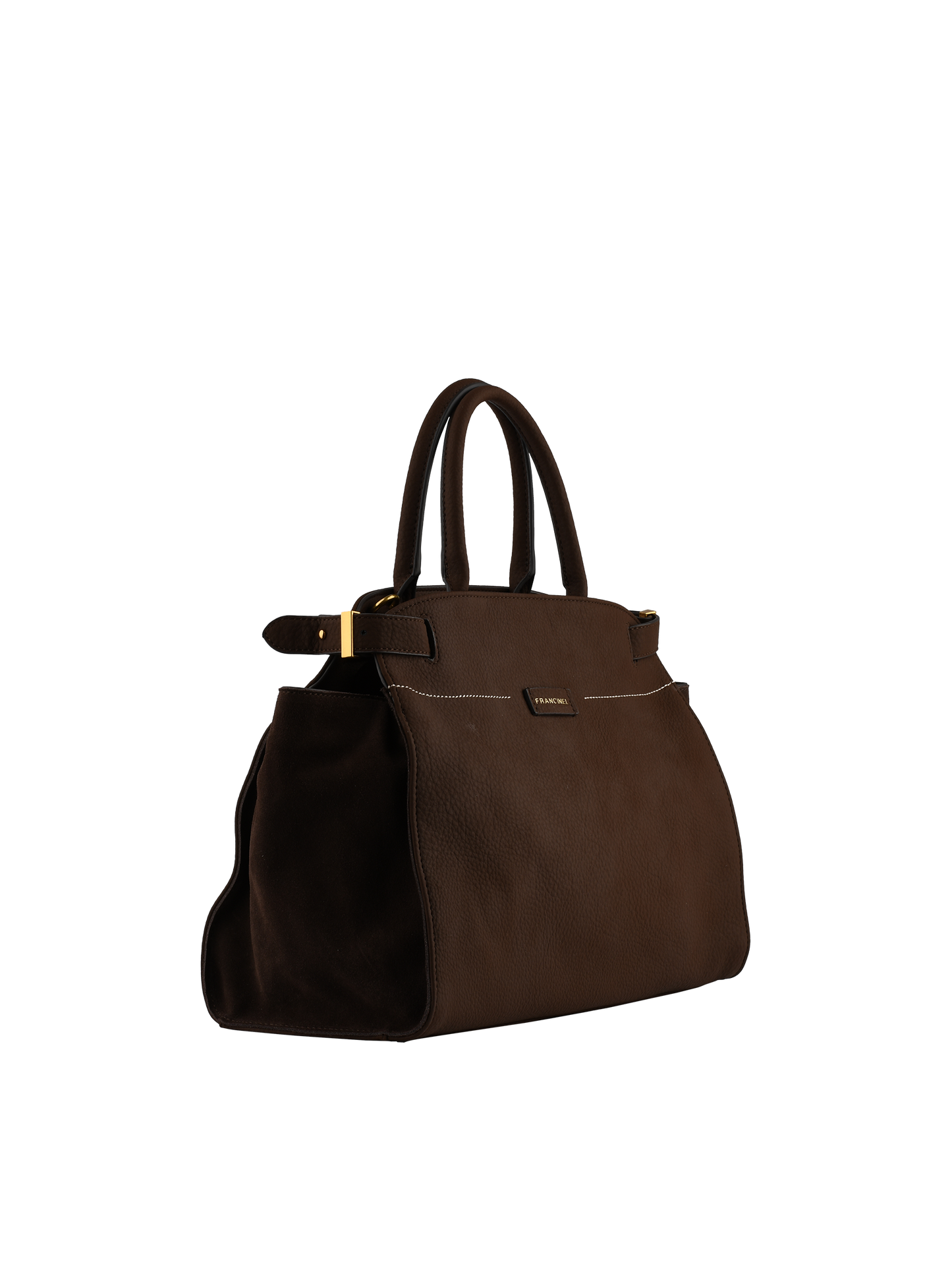 Dominique - Sac porté main chocolat