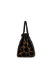 Dominique - Sac porté main noir/girafe