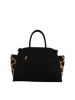 Dominique - Sac porté main noir/girafe
