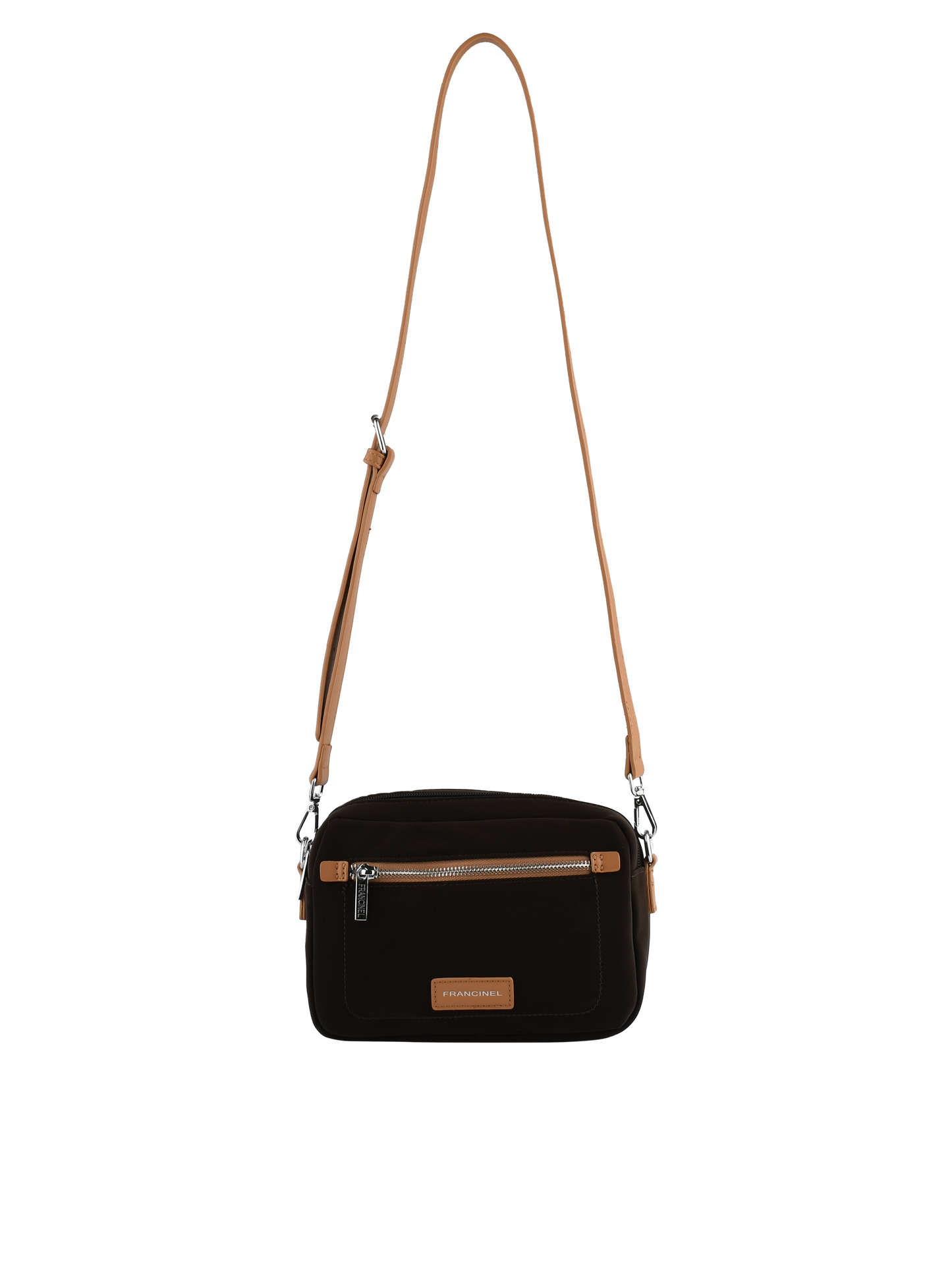 Naema - Sac porté travers chocolat