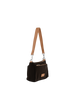 Naema - Sac porté épaule chocolat