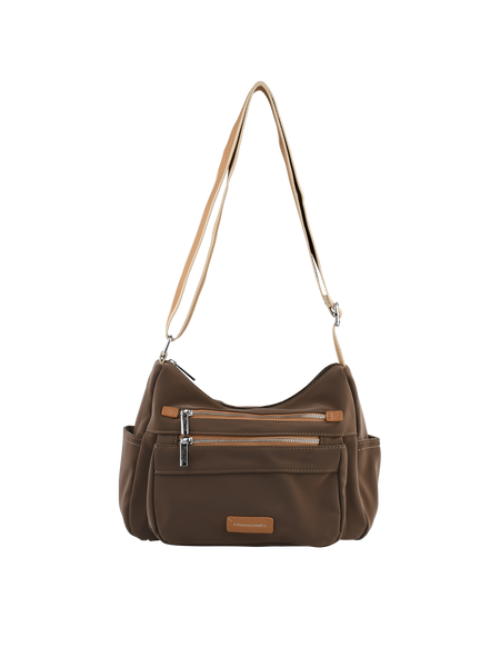 Naema - Sac porté travers taupe