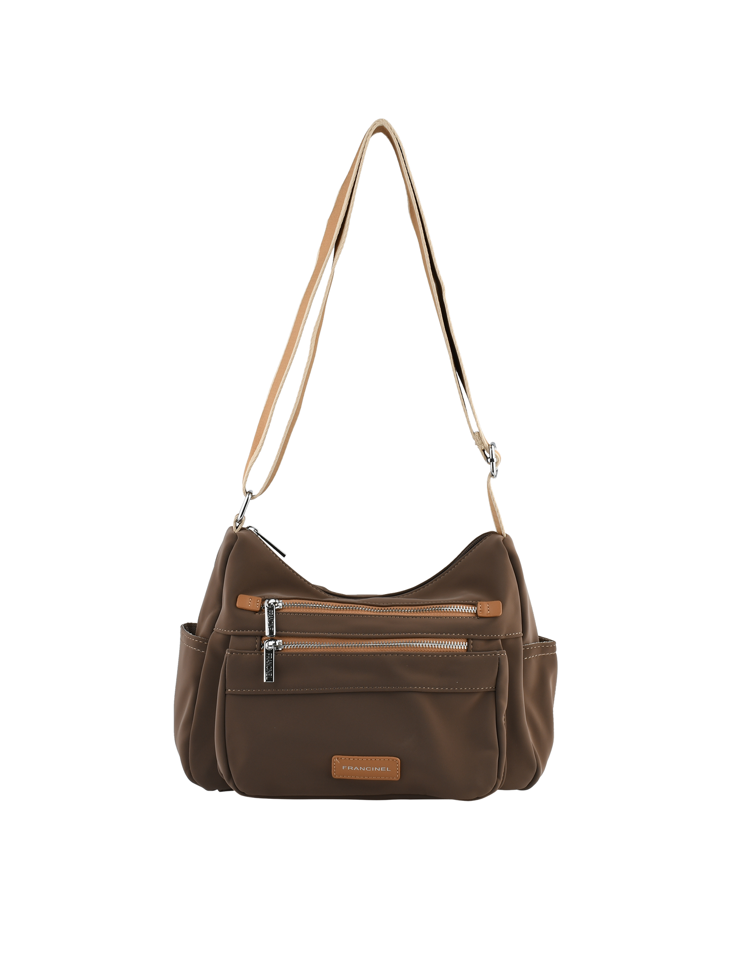 Naema - Sac porté travers taupe