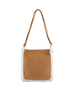 Roselyne - Sac porté travers camel/blanc