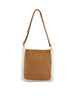 Roselyne - Sac porté travers camel/blanc