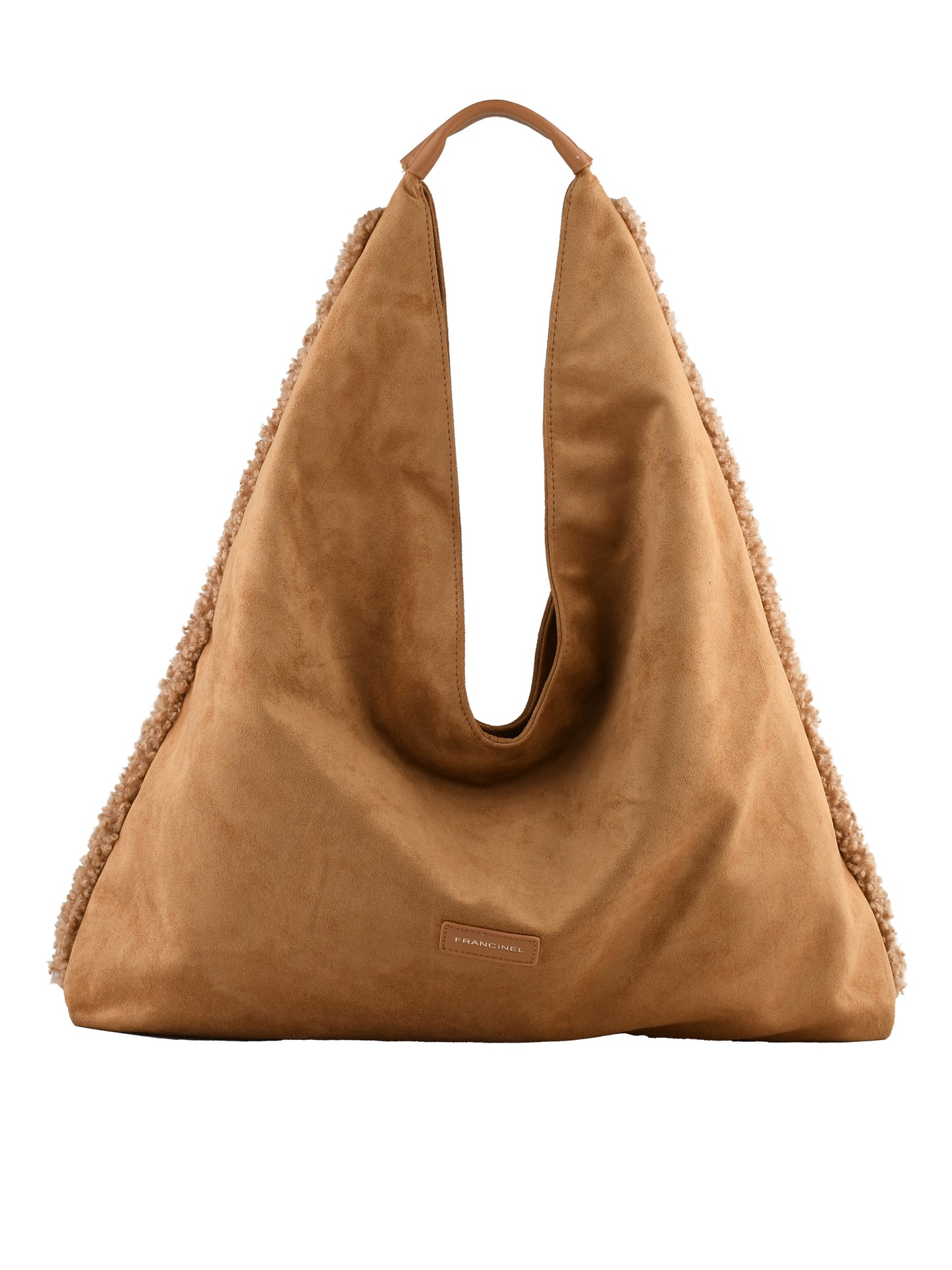 Roselyne - Sac shopping camel/camel