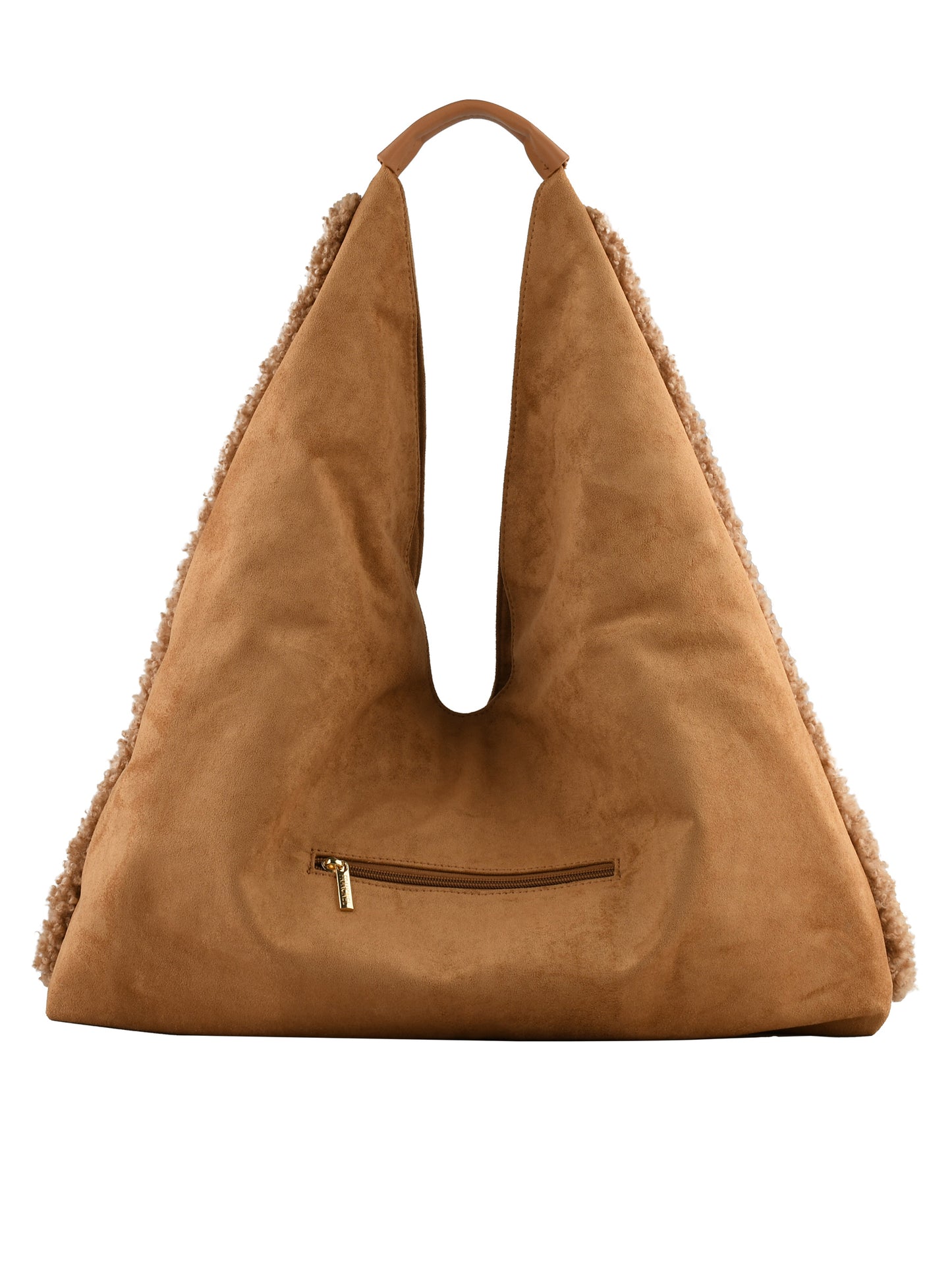 Roselyne - Sac shopping camel/camel