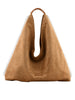 Roselyne - Sac shopping camel/blanc