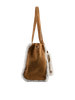 Roselyne - Sac porté épaule camel/blanc