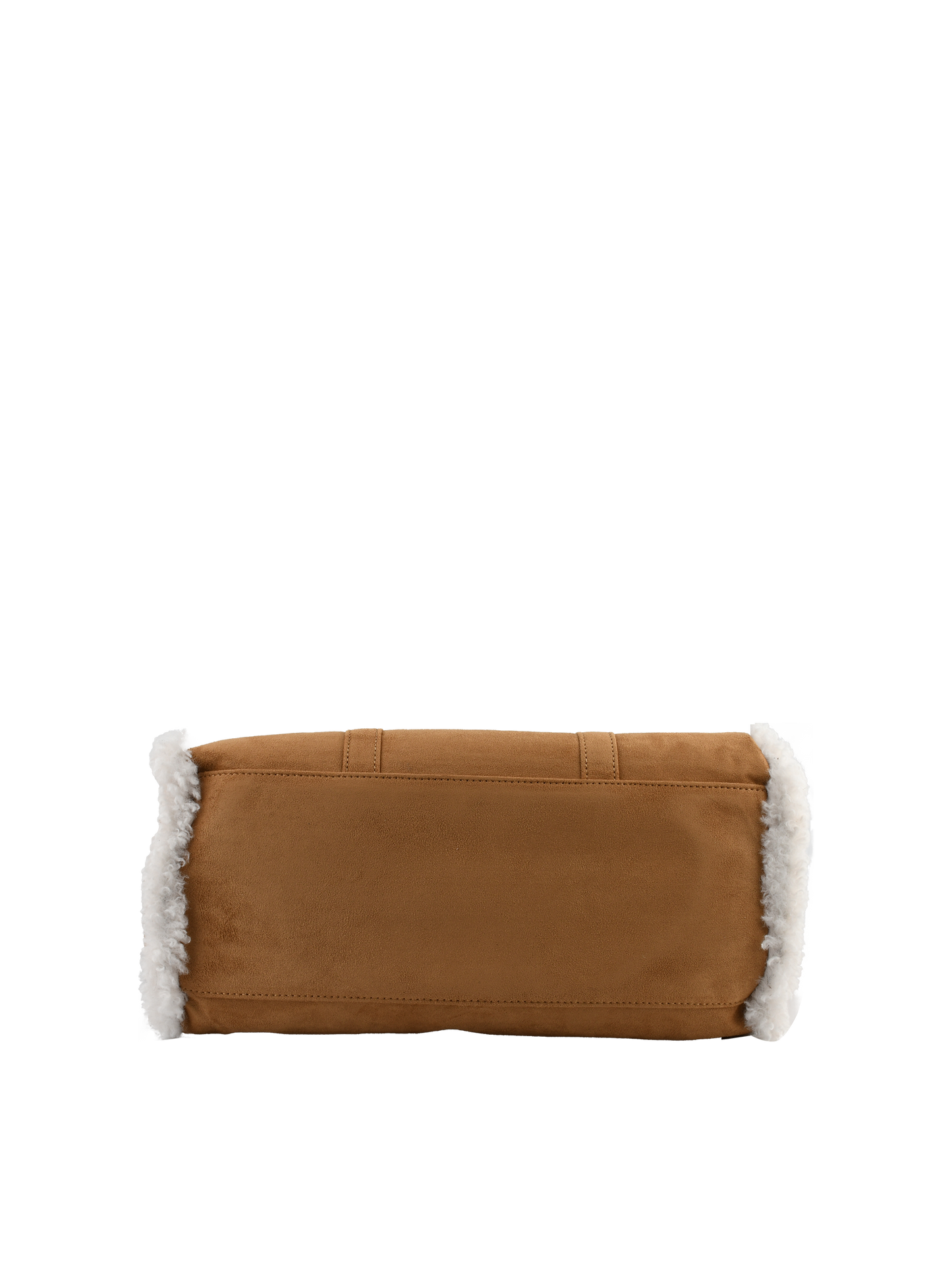 Roselyne - Sac porté épaule camel/blanc