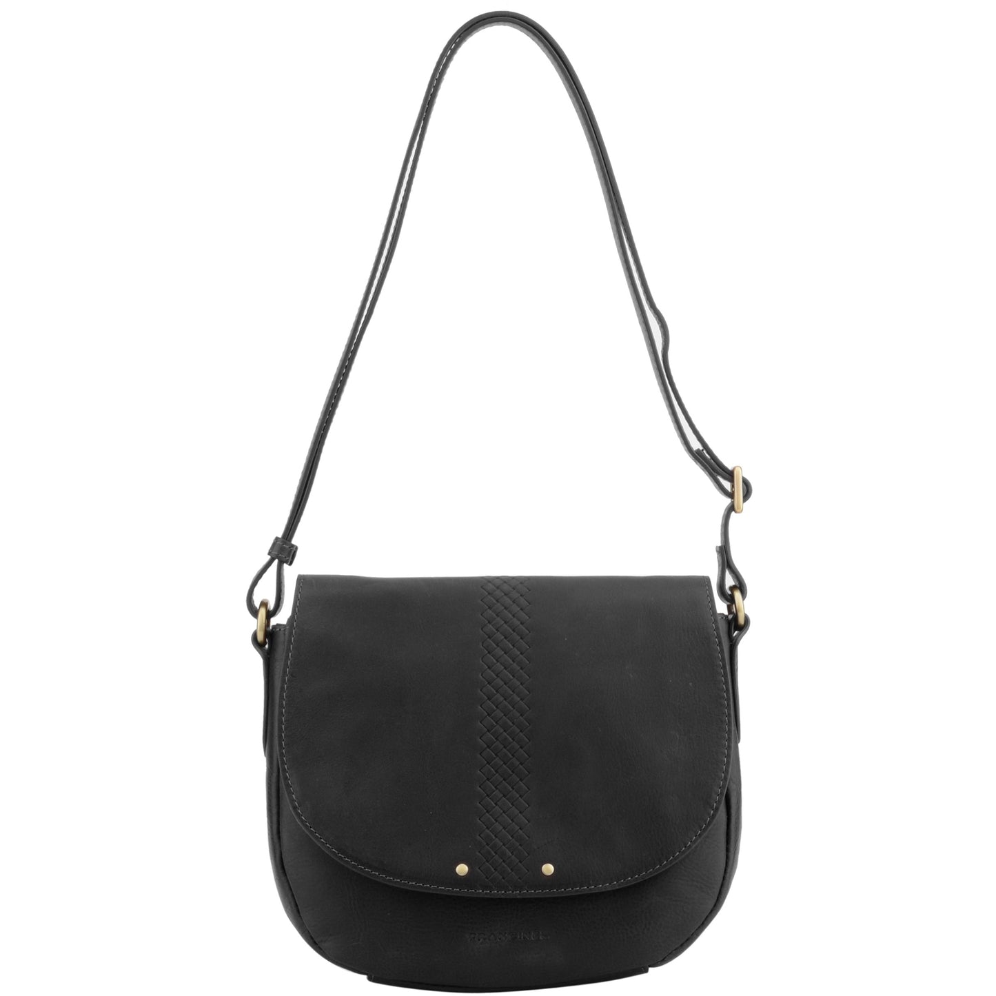 Valia - Sac porté travers à rabat Noir
