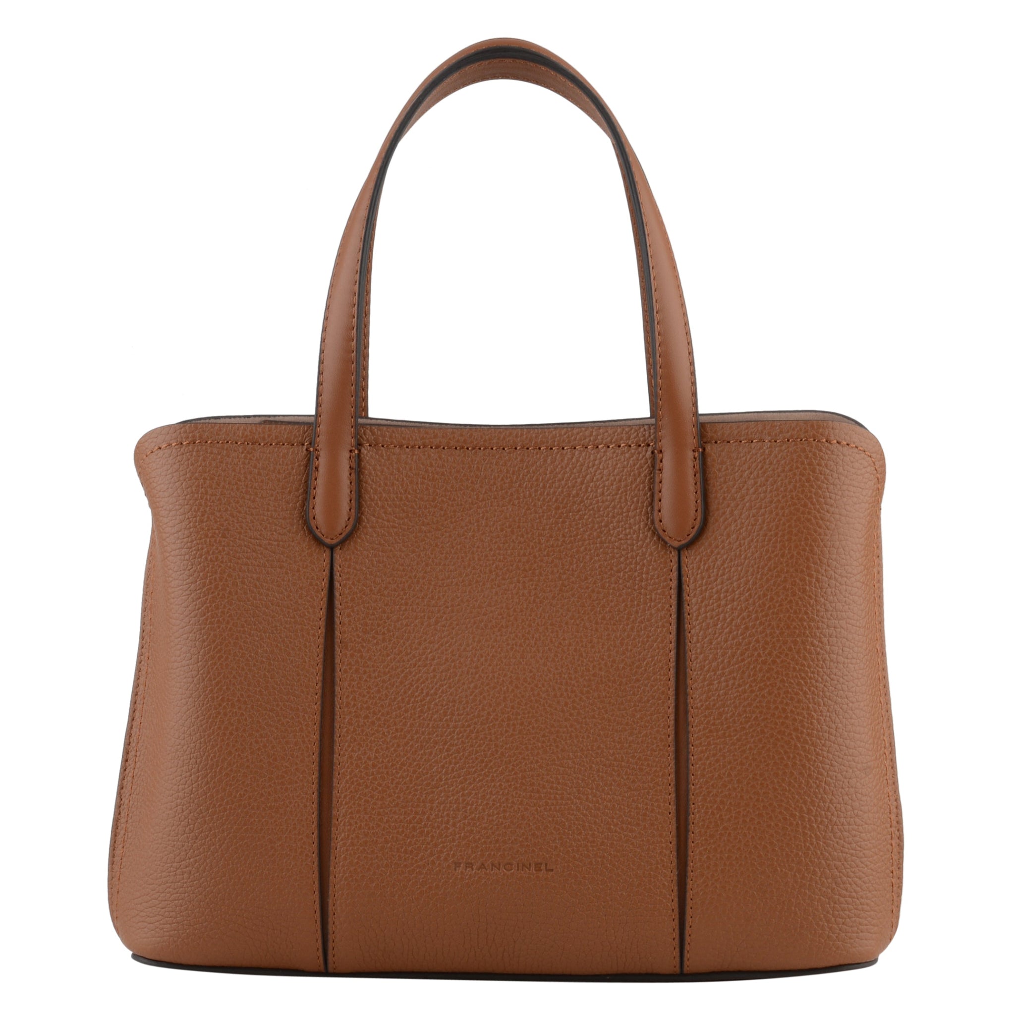 Sac à Main Vintage Francinel Années 70 - Cuir Beige - Style Porté épaule - Occasion