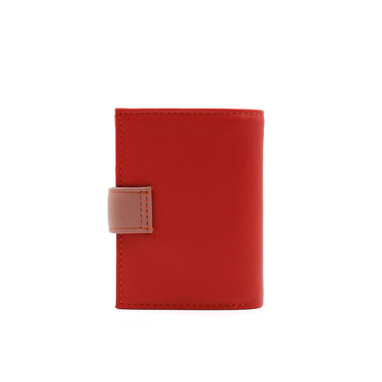 Casual Multi - Porte-cartes à bouton pression Rouge